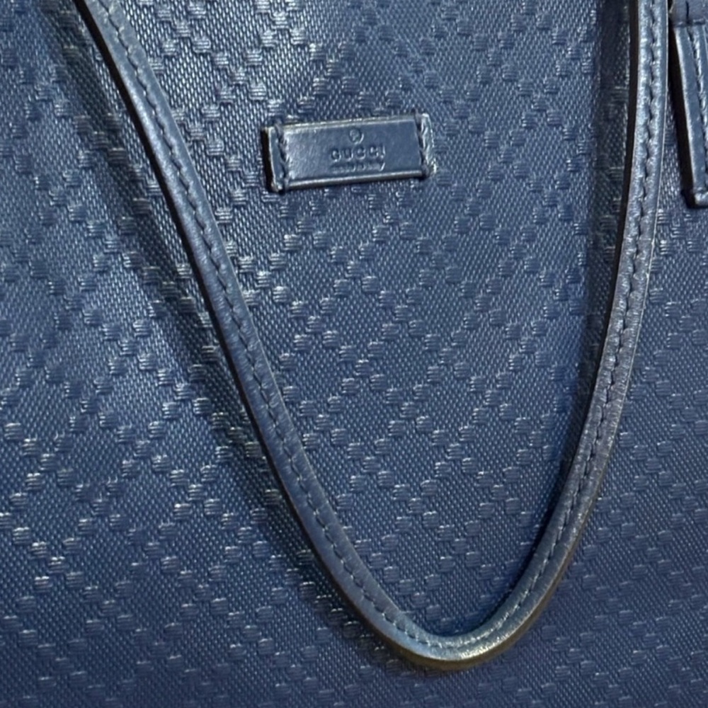 Gucci Diamante Lux Blue Leather Large Tote Bag - Picture 2 of 14